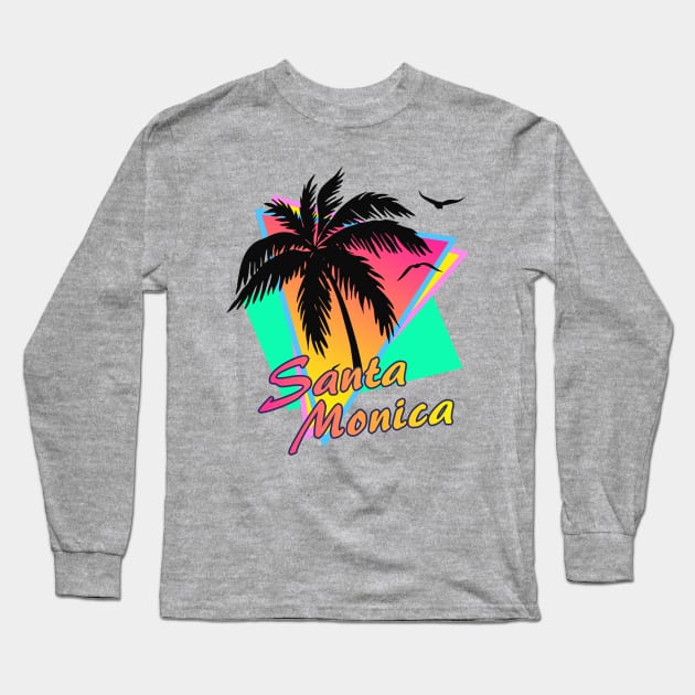 Santa Monica Long Sleeve T-Shirt by Nerd_art